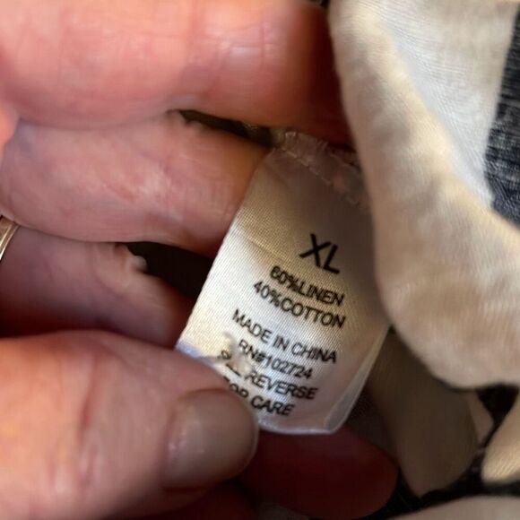 Hester & Orchard size XL LINEN COTTON  blend top - Picture 8 of 9